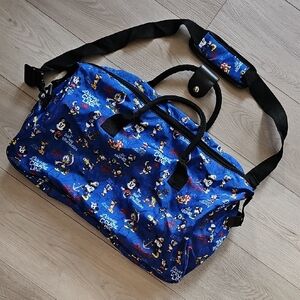 Disney Cruise Line Mickey & Friends Nautical Blue Nylon Duffle Bag